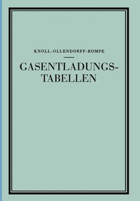 bokomslag Gasentladungs- Tabellen