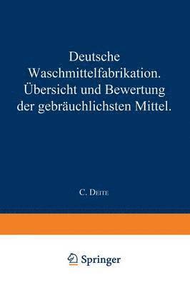 Deutsche Waschmittelfabrikation 1