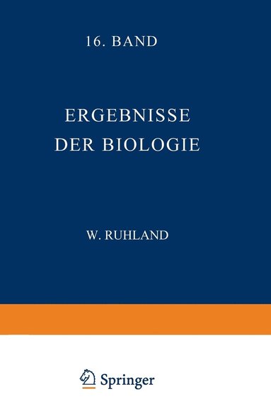 bokomslag Ergebnisse der Biologie