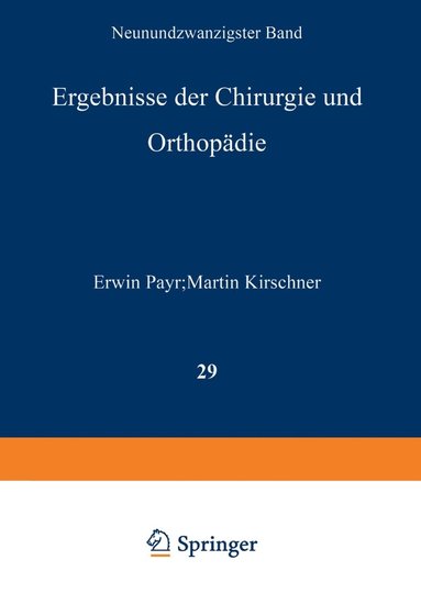 bokomslag Ergebnisse der Chirurgie und Orthopdie