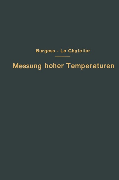 bokomslag Die Messung hoher Temperaturen