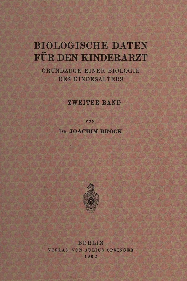 Biologische Daten für den Kinderarzt 1