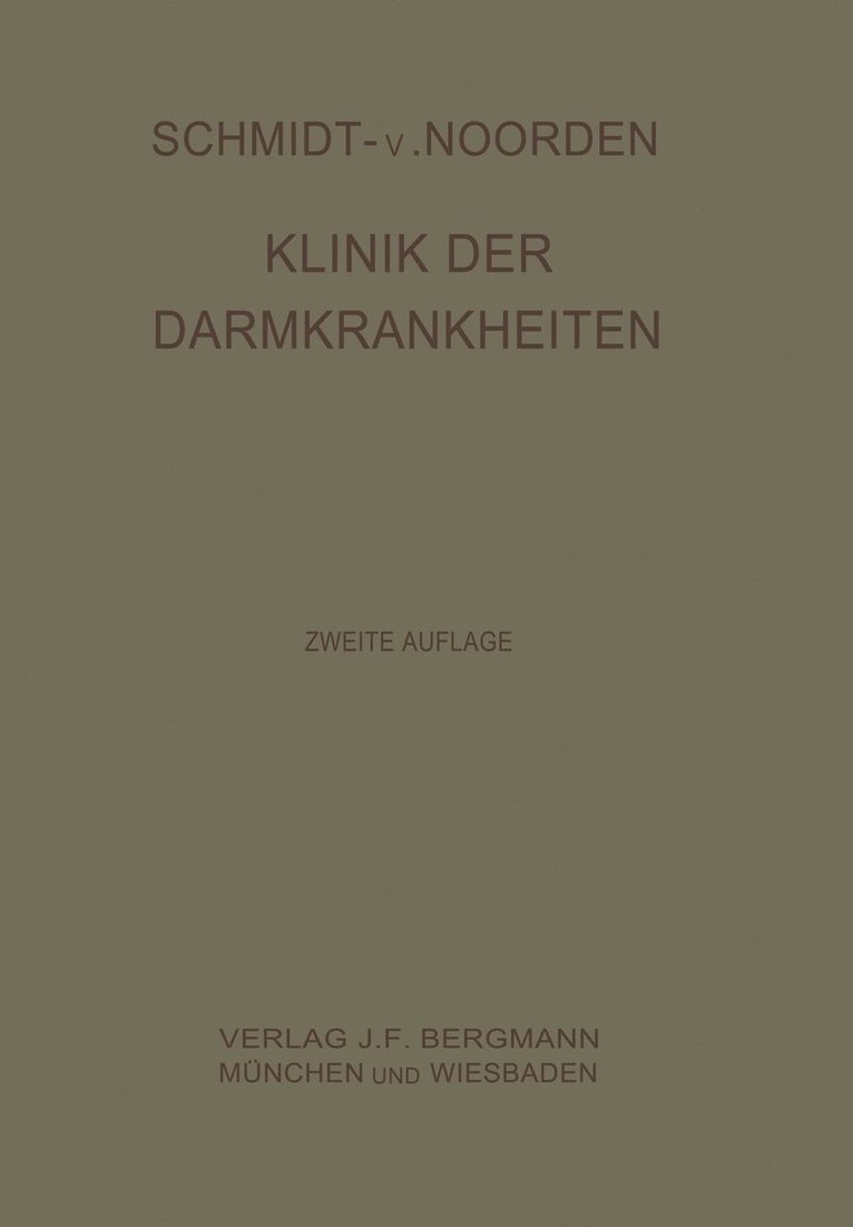 Klinik der Darmkrankheiten 1