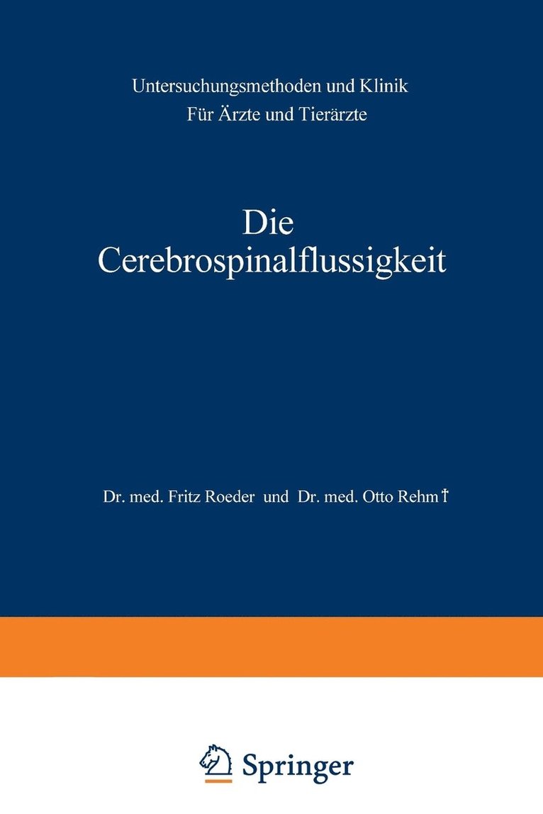 Die Cerebrospinalflssigkeit 1