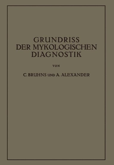 bokomslag Grundriss der Mykologischen Diagnostik