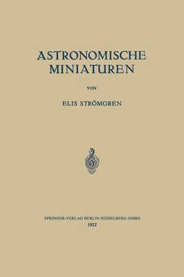 bokomslag Astronomische Miniaturen