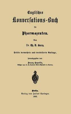 bokomslag Englisches Konversations-Buch fr Pharmazeuten