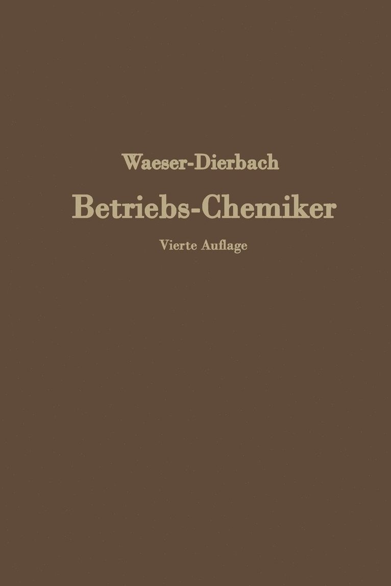 Der Betriebs-Chemiker 1