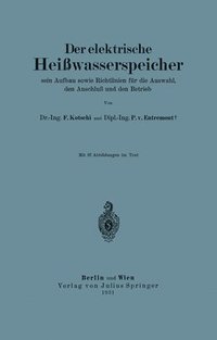 bokomslag Der elektrische Heißwasserspeicher