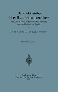 bokomslag Der elektrische Heiwasserspeicher