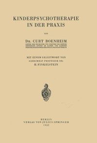 bokomslag Kinderpsychotherapie in der Praxis