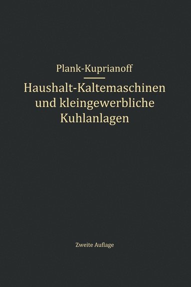 bokomslag Haushalt-Kltemaschinen und kleingewerbliche Khlanlagen