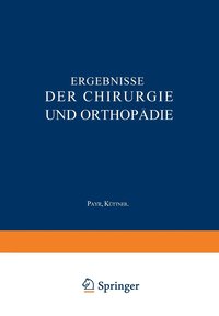bokomslag Ergebnisse der Chirurgie und Orthopädie