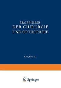 bokomslag Ergebnisse der Chirurgie und Orthopdie