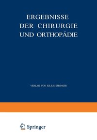 bokomslag Ergebnisse der Chirurgie und Orthopädie