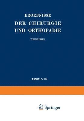 bokomslag Ergebnisse der Chirurgie und Orthopdie