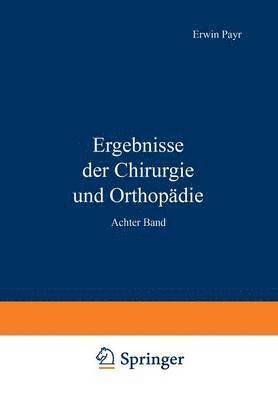 bokomslag Ergebnisse der Chirurgie und Orthopadie