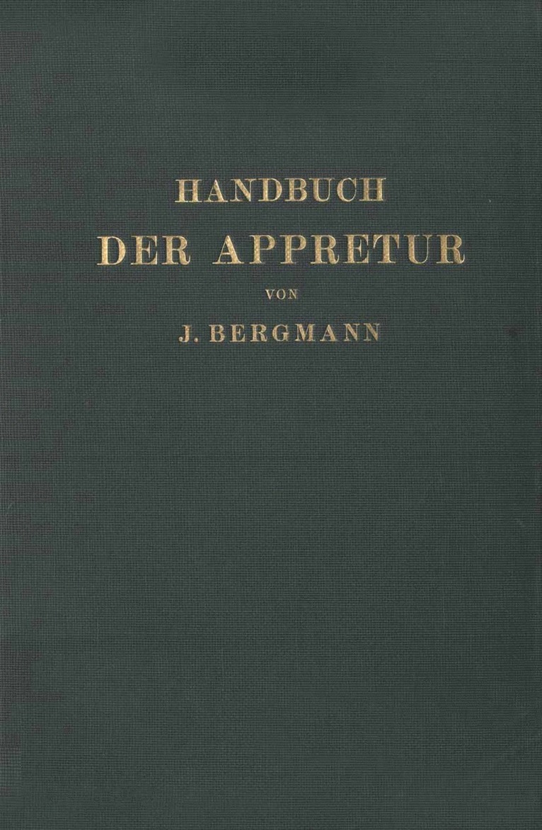 Handbuch der Appretur 1