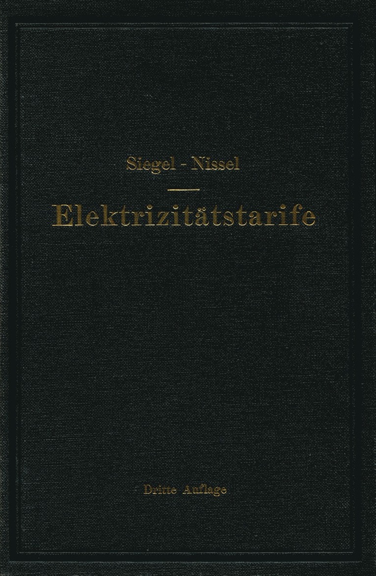 Die Elektrizitätstarife