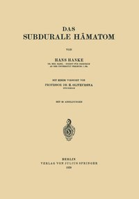 bokomslag Das subdurale Hmatom
