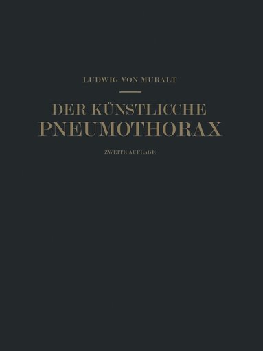 bokomslag Der Knstliche Pneumothorax