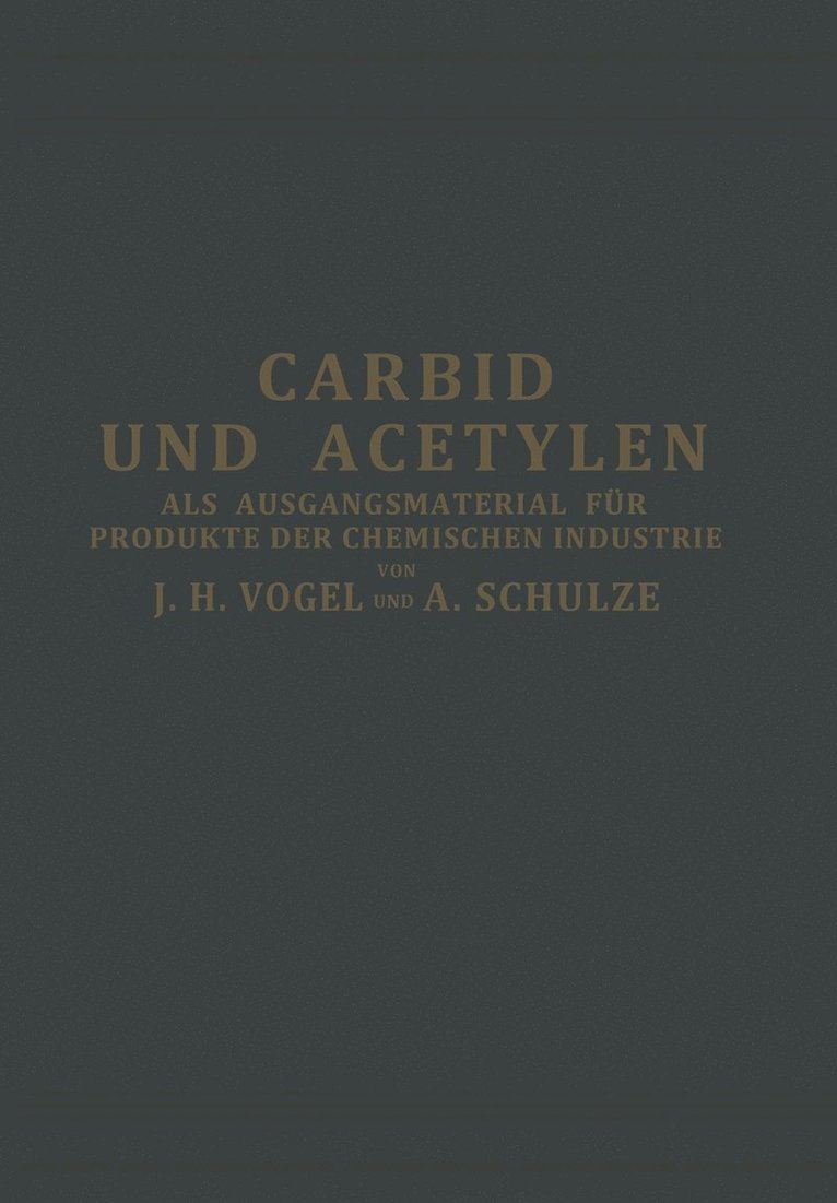 Carbid und Acetylen 1