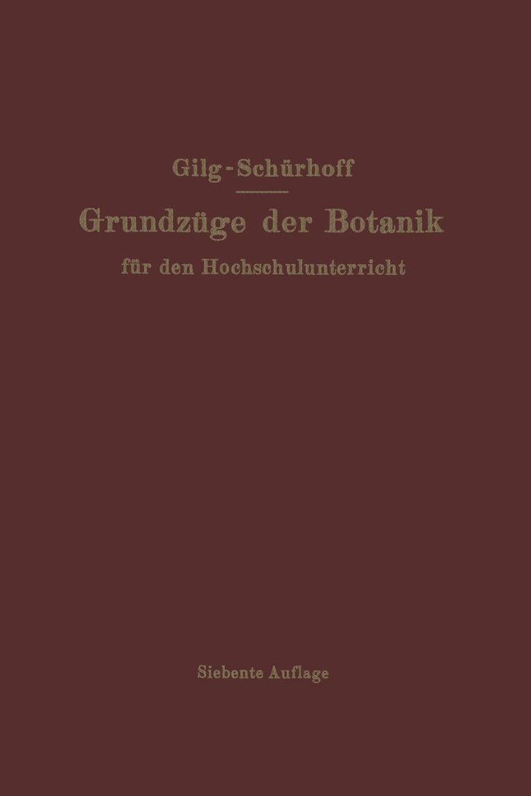 Grundzüge der Botanik