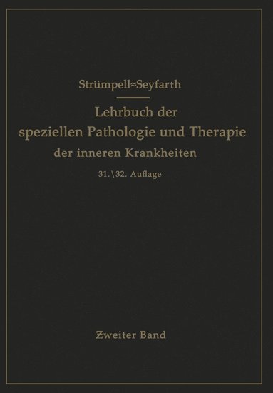 bokomslag Lehrbuch der speziellen Pathologie und Therapie der inneren Krankheiten fr Studierende und rzte