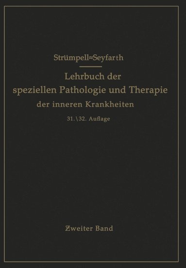 bokomslag Lehrbuch der speziellen Pathologie und Therapie der inneren Krankheiten fur Studierende und AErzte