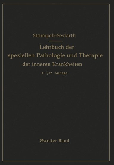 bokomslag Lehrbuch der speziellen Pathologie und Therapie der inneren Krankheiten für Studierende und Ärzte