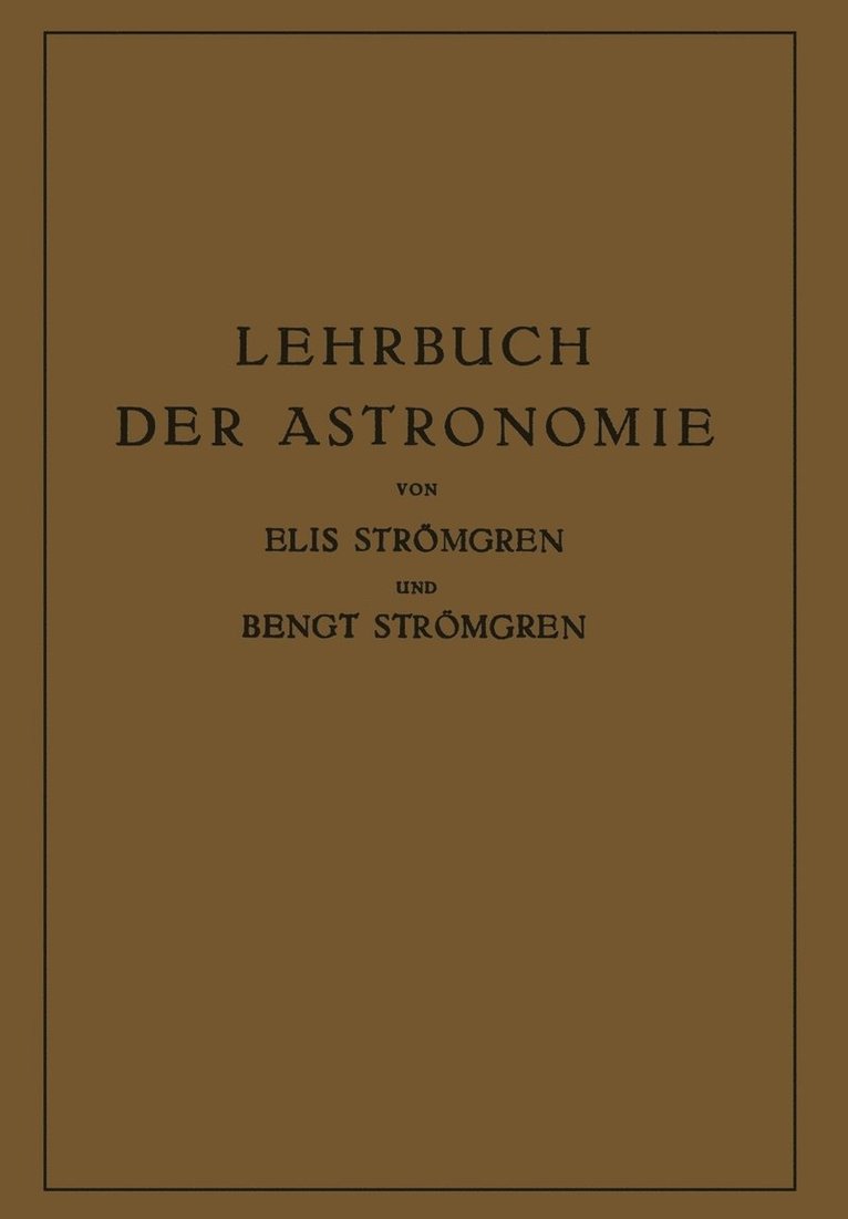 Lehrbuch der Astronomie 1