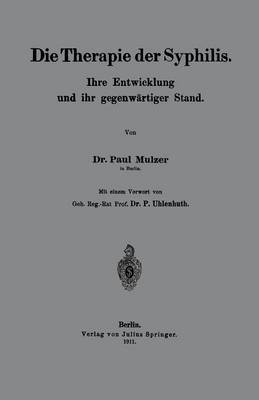 bokomslag Die Therapie der Syphilis