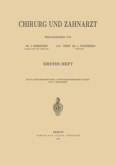 bokomslag Chirurg und Zahnarzt