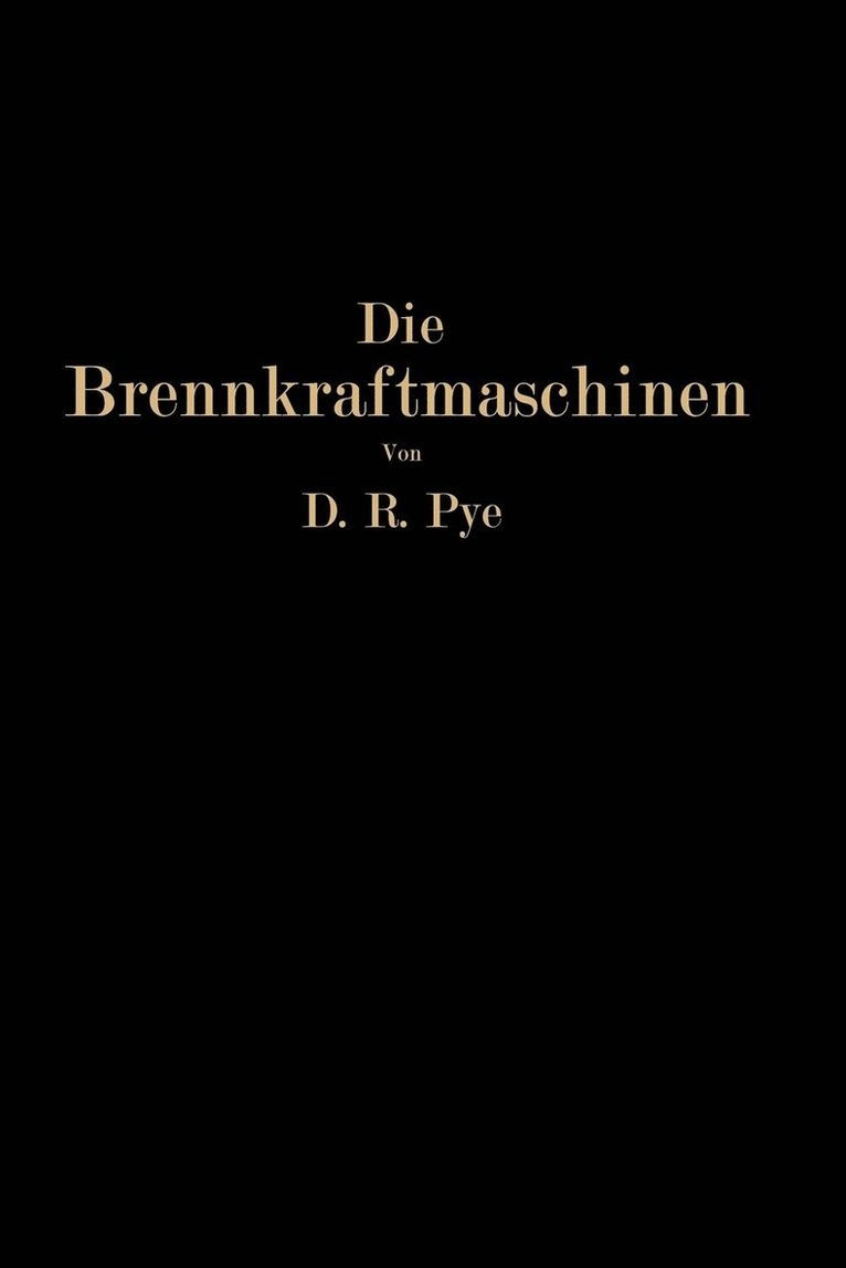 Die Brennkraftmaschinen 1