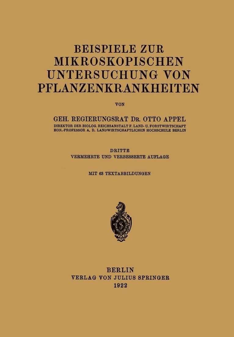 Beispiele zur mikroskopischen Untersuchung von Pflanzenkrankheiten 1