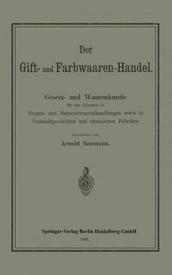 bokomslag Der Gift- und Farbwaaren-Handel