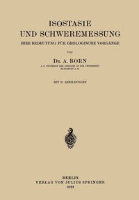 bokomslag Isostasie und Schweremessung