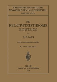 bokomslag Die Relativittstheorie Einsteins und Ihre Physikalischen Grundlagen