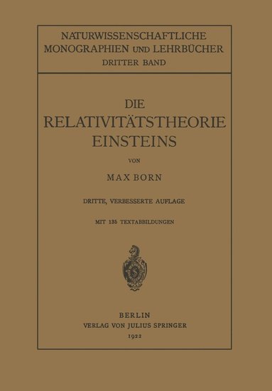 bokomslag Die Relativitätstheorie Einsteins und Ihre Physikalischen Grundlagen