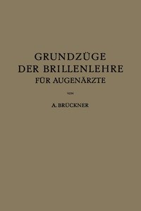 bokomslag Grundzge der Brillenlehre fr Augenrzte