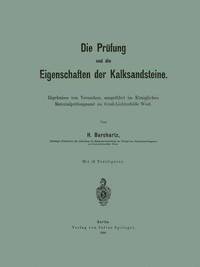 bokomslag Die Prüfung und die Eigenschaften der Kalksandsteine