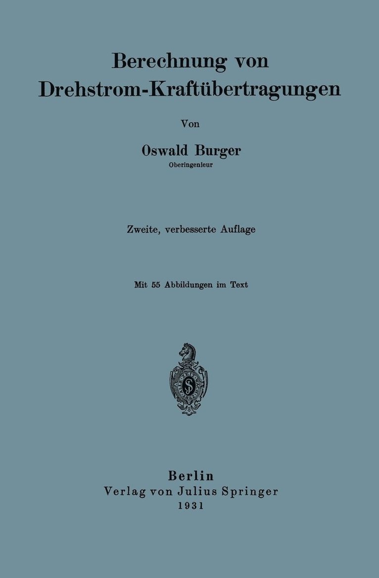 Berechnung von Drehstrom-Kraftbertragungen 1