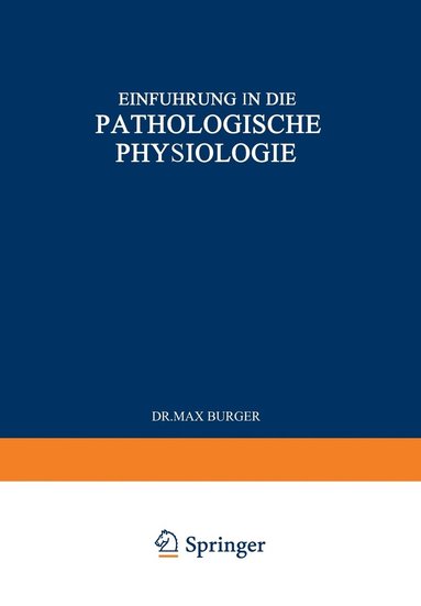 bokomslag Einfhrung in die Pathologische Physiologie