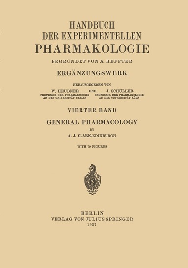 bokomslag General Pharmacology