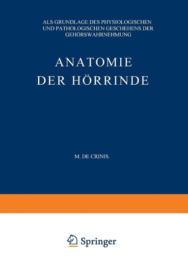 bokomslag Anatomie der Hrrinde