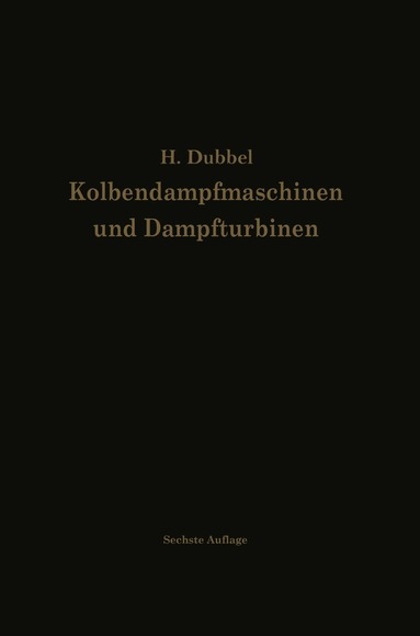 bokomslag Kolbendampfmaschinen und Dampfturbinen