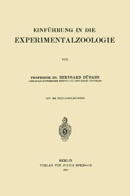 Einfhrung in die Experimentalzoologie 1