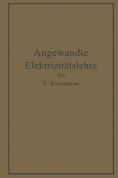 bokomslag Angewandte Elektrizitatslehre