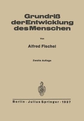 bokomslag Grundriss der Entwicklung des Menschen