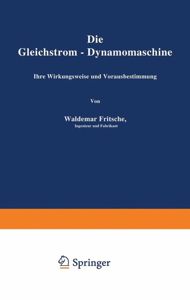 bokomslag Die Gleichstrom-Dynamomaschine